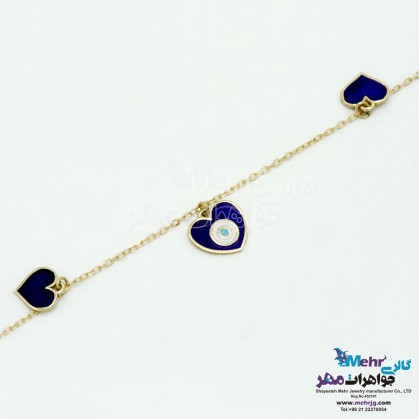 Gold Bracelet - Heart Design-MB1103